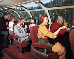 Photo Art Print of the interior of a California Zephyr Vista Dome Car