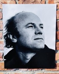 Italian Photographer Gianfranco Gorgoni B&W Photograph Of James Rosenquist. 1987