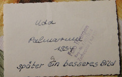 Photo 1954 girl woman coat GDR Zschopau 6x9cm Vintage AL
