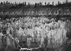Book Plate Ansel Adams B/W 7.5 x 10.25″ Formations, Bryce Canyon Natl Park 1947