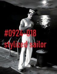 MALE PORTRAIT #0924-018 -sailors series – on the docks -free shipping in usa