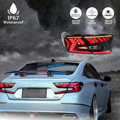 LED Taillight Assembly for 10Th Gen Honda Accord 2018 2019 2020 2021 2022 Smoke