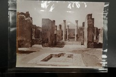 Photo Albumin View Pompeii Vesuvius Italy Brogi Old City Campania Volcano Picture