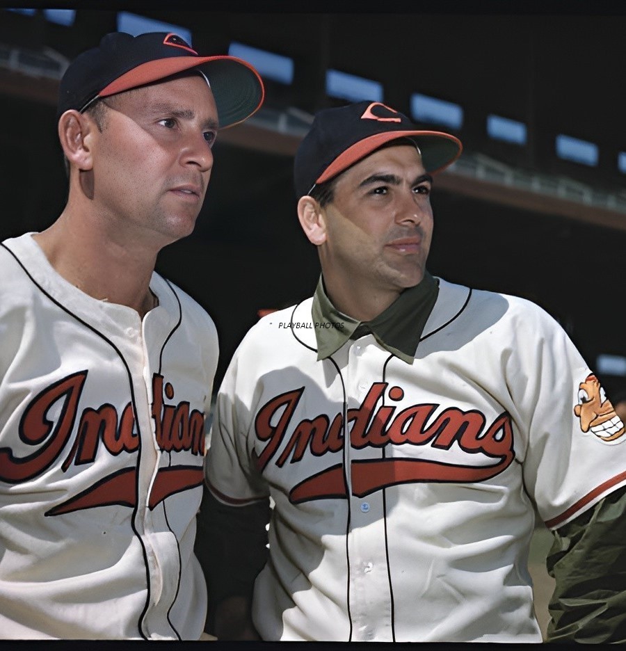 Lou Boudreau & Joe Gordon 8×10 Colorized Print-FREE SHIPPING