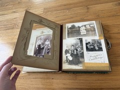 Victorian Photo Album with Old Family Photos 1890s to Early 1900s