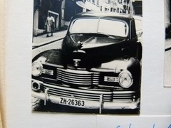 Old Photo Album from 1953, Switzerland Travel, Cars, Tram, Technology, Zurich, Freiburg