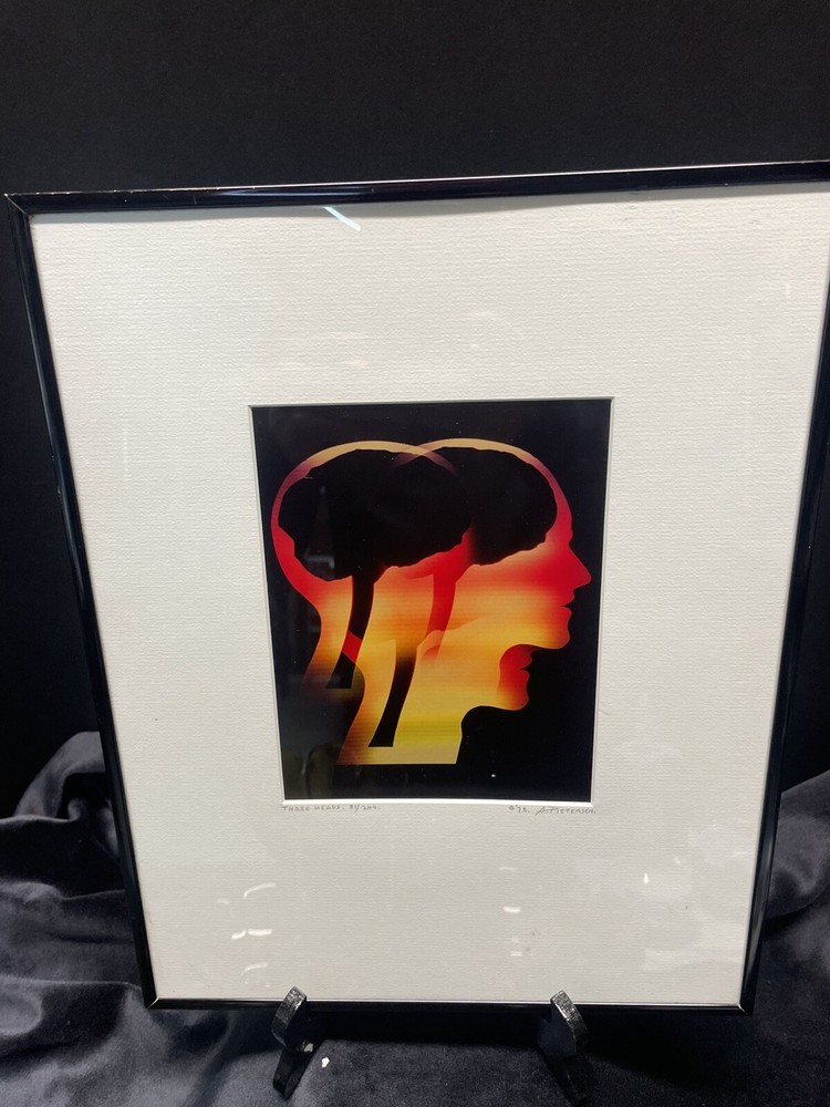 MCM Abstract 1978 VTG Alex Pietersen Signed Numbered Photo 81/200 «Three Heads”