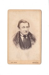 Joh. Hahn CDV Photo German Actor Theodor Döring – Nuremberg 1870s