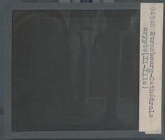 Strasbourg Cathedral, Photo Glass Plaque, Black & White, Positive 8.5X10 Cm