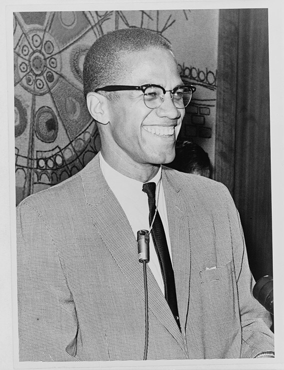 Malcolm X Photograph – Vintage Photo from 1964