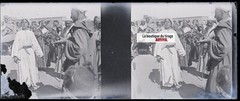 Maghreb Characters, Stereo Glass Plate, Black & White Negative 4.5×10.7 Cm