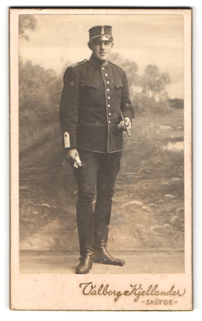 Photograph Valborg Kjellander, Sköfde, Swedish Soldier from Battalion 2 in U