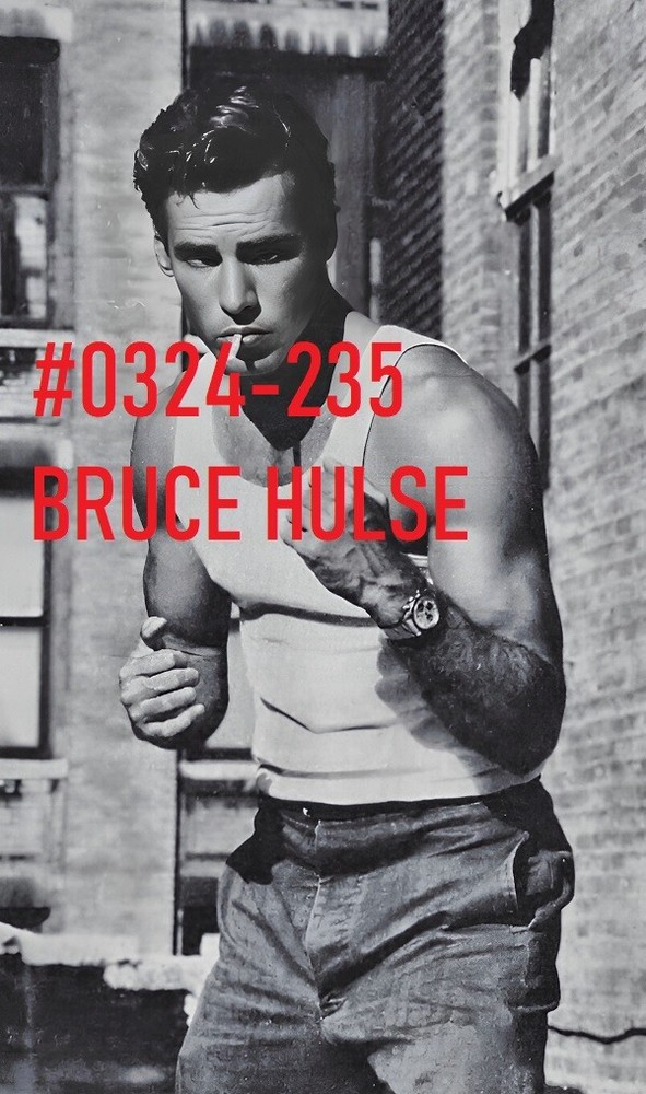 VINTAGE MALE PORTRAIT #0324-235 -bruce 1983 -free shipping in usa