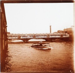 France Paris 1937 Universal Exhibition Alma Bridge Photo Stereo Plaque