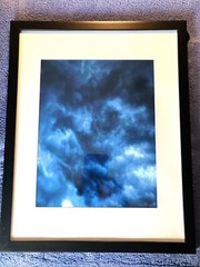 Storm Cloud Photograph from July 23, 2020. Color photo 8×10, matted in 11×17