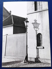 Photo gas lantern gas lamp street light North Wall Hamm Westf. Westphalia 1940