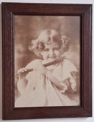 WHAT’LL YOU HAVE? 1897 M.B. Parkinson REAL PHOTO Cupid Awake / Cupid Asleep Girl