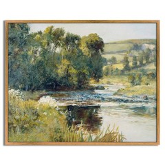 Vintage Landscape Framed Pictures Nature Scenery Posters River Nature Wall Ar…