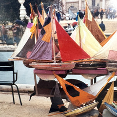 Paris Boats Signed Sailboats Photo Daniel Powers 97 Limited numbered Matted NEW