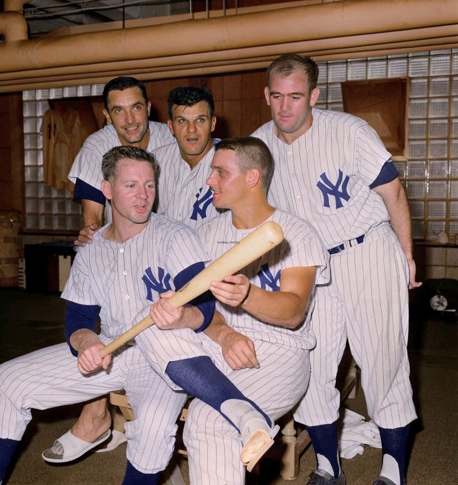 Moose Skowron Whitey Ford & Roger Maris-color 8×10 Colorized Print-FREE SHIPPING