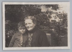 Hamburg-Altona Bahrenfeld 1924-Grandmother Young Garden-Old Photo