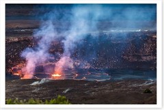 Lava Lake Brimming Kilauea Volcano Summit 2018 Hawaii Silver Halide Photo