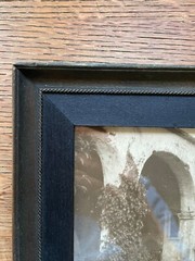 VTG Wood Framed Photo Mission San Juan Capistrano’s Classic Colonnade