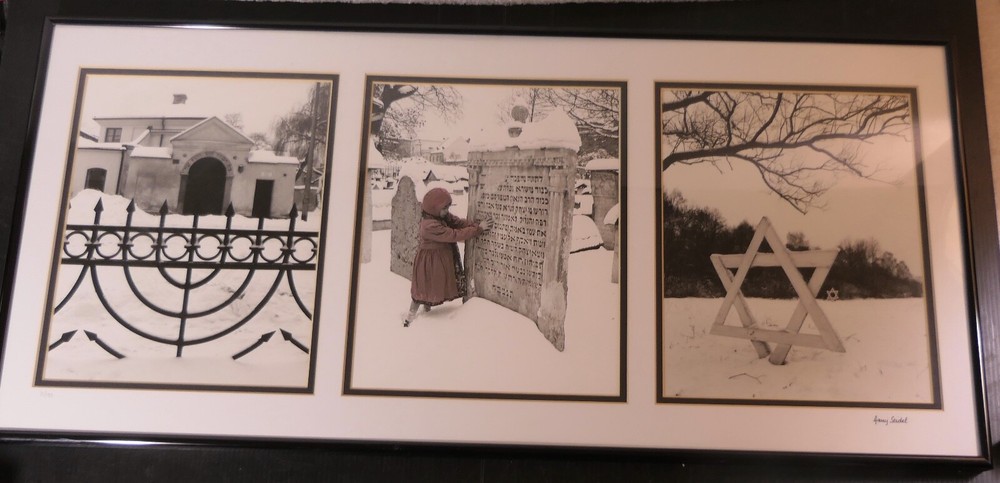 GARY SEIDEL TRIO OF JEWISH SYMBOLS 21/195 LIMITED EDITION SIGNED FRAMED
