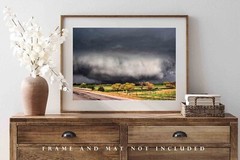 Tornado Oklahoma Photography Print – Storm, Weather, Thunderstorm, Nature
