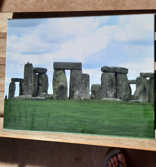 Stonehenge Photograph on Canvas Signed 11″ x 14″
