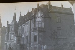 Great old negative – buildings unknown to me – location 1900-1920