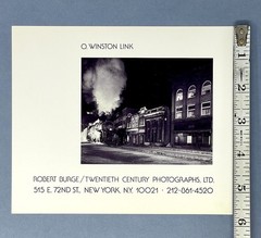 O. Winston Link (1914-2001) Art Announcement Card Twentieth Century Photo