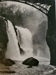 THE GREAT FALLS LARGE ORIGINAL SIGNED ART PHOTO B&W STETTNER VTG MATTE NJ CAMERA