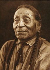 Ponca Man Story Teller, Photogravure, New Print, E. S. Curtis, 1927, 5 x 7 inch