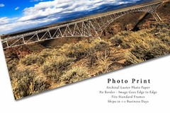 Rio Grande Gorge Bridge Photography Print: New Mexico, Taos, Landscape, Picture