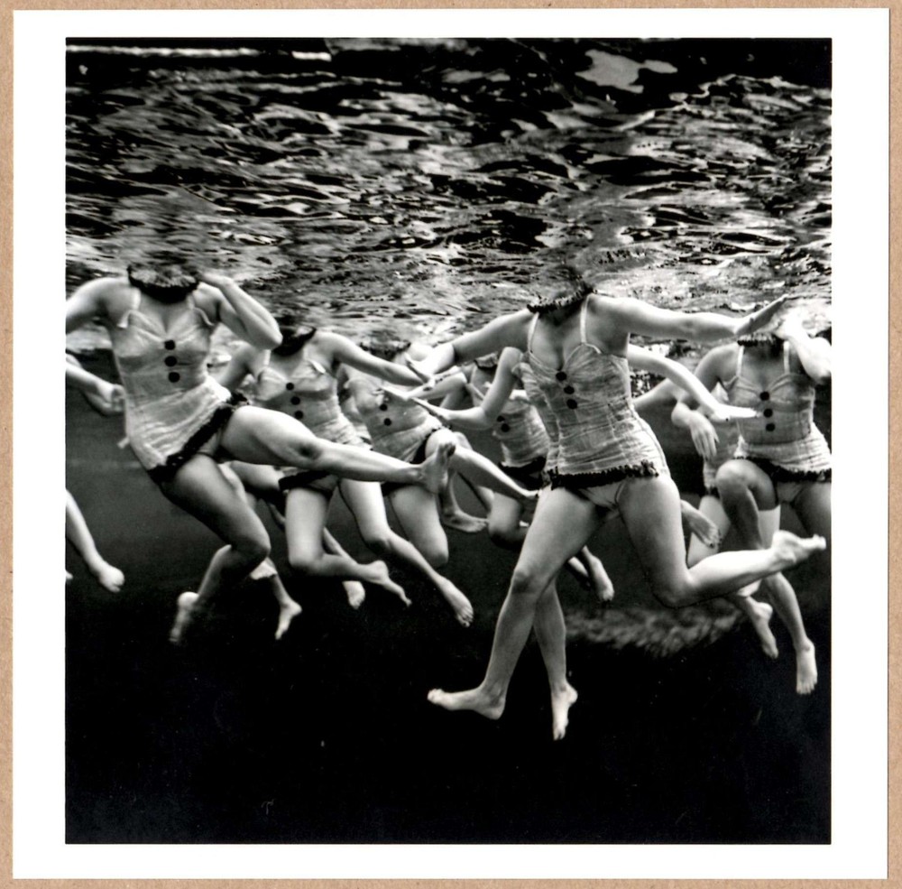 ESTATE STAMPED PHILIPPE HALSMAN AQUACADE FLORIDA USA 1953 LTD 6 x 6 MAGNUM PRINT