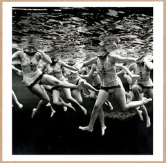 ESTATE STAMPED PHILIPPE HALSMAN AQUACADE FLORIDA USA 1953 LTD 6 x 6 MAGNUM PRINT