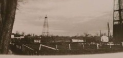 Great old photo drilling rigs?? oil production??? 1930s-40s