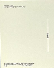 Edward Maxey (Edward Mapplethorpe) Fotofolio Art Photo Print Card – Manny, 1988
