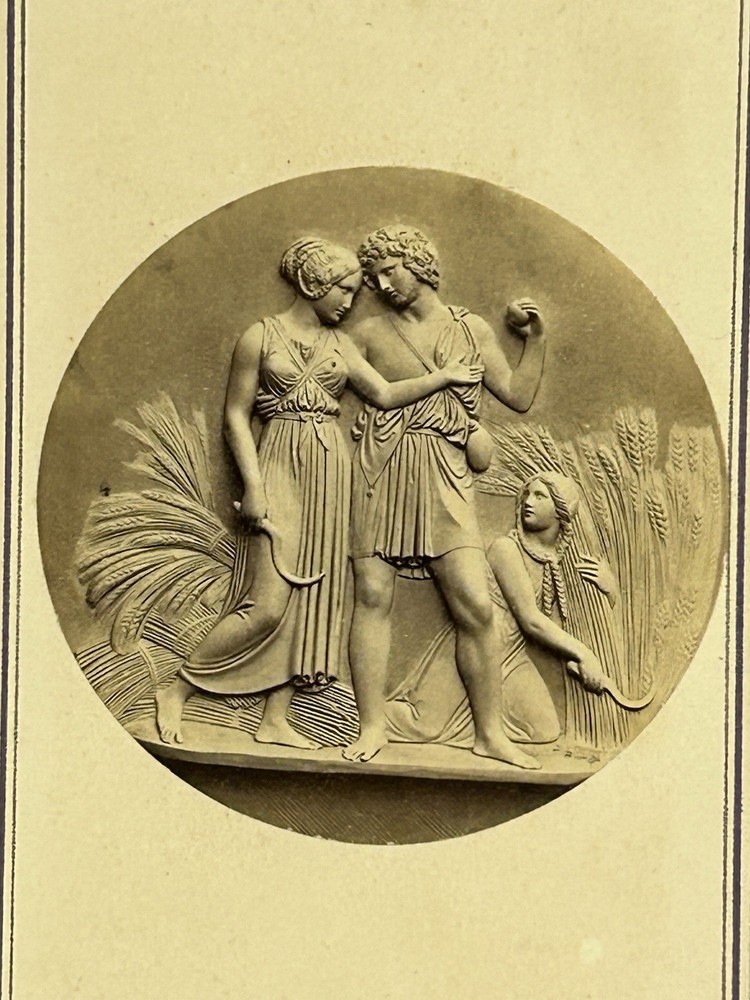 Bertel Thorwaldsen Youth Or Summer Relief Sculpture CDV Cart De Visite