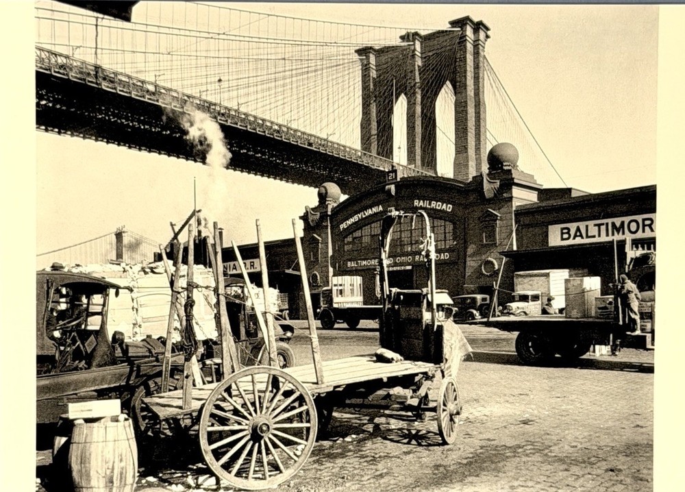 Berenice Abbott Art Photo Print Card By Fotofolio – Brooklyn Bridge, 1937