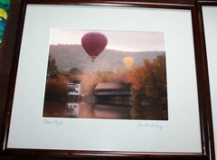 PAIR John David Geery HOT AIR BALLOON PHOTOS SIGNED 13.5″ X 15.5″