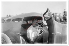 Racing Pioneer Barney Oldfield In Race Car Circa 1917 Silver Halide Photo