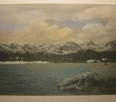 EBEN FINE *RED ROCK LAKE* ROCKY MOUNTAINS PHOTO – IMPORTANT BOULDER PHOTOGRAPHER