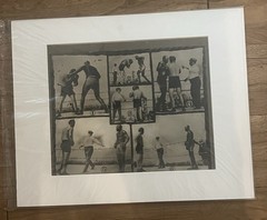 JACK JOHNSON HEAVYWEIGHT CHAMPION 1912 Gelatin Silver Print Boxing Collage Photo