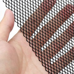 Modengzhe Car Grill Mesh,40 x 13 inch Universal Black Mesh,Aluminum Alloy Aut…