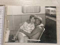 Original photo woman with cigarette, GDR (2)