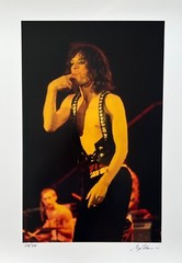MICK JAGGER Hand Signed Limited Edition Photograph by GREGG COBARR