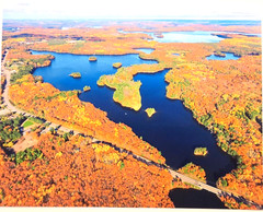 Katherine Lake, Oneida County, Wisconsin, Overhead Photogragh. Frame Optional.
