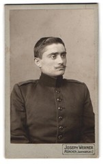 Photograph Joseph Werner, Munich, Isartorplatz 2, soldier in uniform